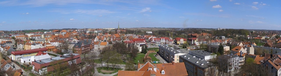 Ketrzyn view from church tower