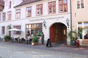 Entrance of museum in Lueneburg in Old City