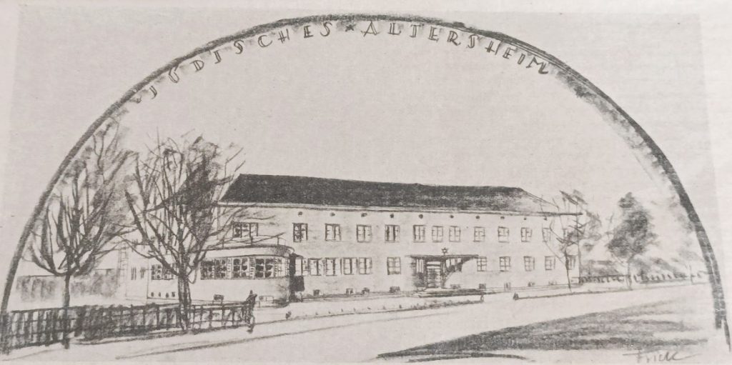 Old drawing of the Old Ages House in Königsberg